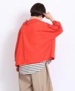 ミディアムコットン天竺　衿つきプルオーバー