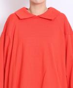 ミディアムコットン天竺　衿つきプルオーバー