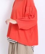 ミディアムコットン天竺　衿つきプルオーバー