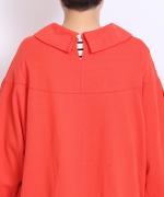 ミディアムコットン天竺　衿つきプルオーバー