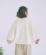 ミディアムコットン天竺　衿つきプルオーバー