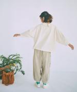 ミディアムコットン天竺　衿つきプルオーバー