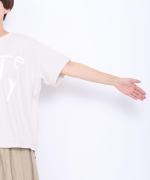 ラフィ天竺　プリントT