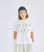 ラフィ天竺　プリントT