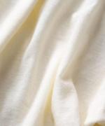 フェザリーコットン天竺　クルーネック長袖