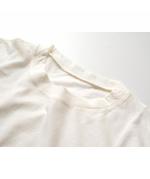 フェザリーコットン天竺　クルーネック長袖