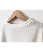 オーガニック空紡天竺　七分袖Tシャツ