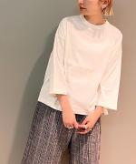 オーガニック空紡天竺　七分袖Tシャツ