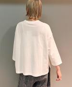 オーガニック空紡天竺　七分袖Tシャツ