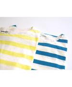 コットンスラブボーダー　ビッグ長袖Tシャツ