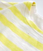 コットンスラブボーダー　ビッグ長袖Tシャツ