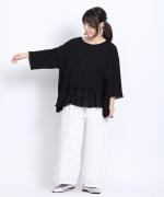 コットンリネン天竺×コットンヘンプガーゼ　プルオーバー