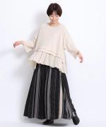 コットンリネン天竺×コットンヘンプガーゼ　プルオーバー