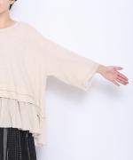 コットンリネン天竺×コットンヘンプガーゼ　プルオーバー