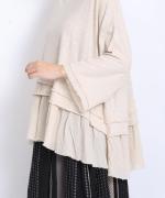 コットンリネン天竺×コットンヘンプガーゼ　プルオーバー