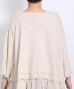 コットンリネン天竺×コットンヘンプガーゼ　プルオーバー