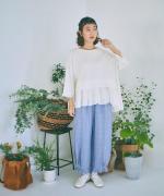 コットンリネン天竺×コットンヘンプガーゼ　プルオーバー