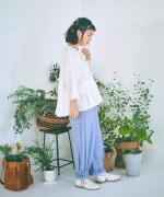 コットンリネン天竺×コットンヘンプガーゼ　プルオーバー