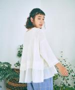 コットンリネン天竺×コットンヘンプガーゼ　プルオーバー