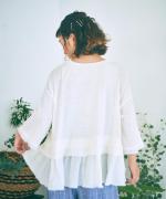 コットンリネン天竺×コットンヘンプガーゼ　プルオーバー