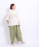 ラフィ天竺　プリントTシャツ