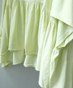 ピグメントコットン天竺　ギャザープルオーバー