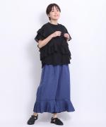 リサイクルコットン×コットンボイル　Tシャツ+ベスト