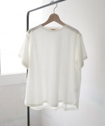 リサイクルコットン×コットンボイル　Tシャツ+ベスト