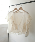 リサイクルコットン×コットンボイル　Tシャツ+ベスト