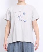 ハイゲージ天竺　イラストTシャツ