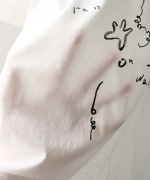 ハイゲージ天竺　イラストTシャツ