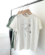 ハイゲージ天竺　イラストTシャツ