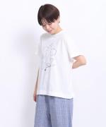 ハイゲージ天竺　イラストTシャツ