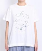ハイゲージ天竺　イラストTシャツ