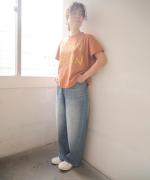 ラフィ天竺 プリントTシャツ(MORNING SUN)