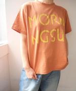 ラフィ天竺 プリントTシャツ(MORNING SUN)