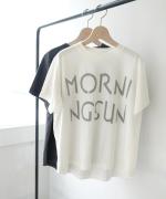 ラフィ天竺 プリントTシャツ(MORNING SUN)
