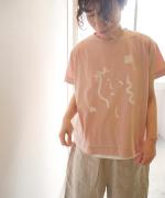ハイゲージ天竺 イラストプリントTシャツ