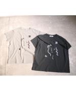 ハイゲージ天竺 イラストプリントTシャツ