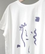 ハイゲージ天竺 イラストプリントTシャツ