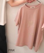 ハイゲージ天竺 イラストプリントTシャツ