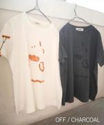 ハイゲージ天竺 イラストプリントTシャツ