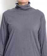 フェザリーコットン天竺　タートルネック長袖