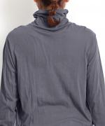 フェザリーコットン天竺　タートルネック長袖