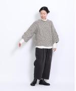 フェザリーコットン天竺　タートルネック長袖