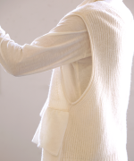 フェザリーコットン天竺　タートルネック長袖