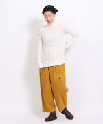 フェザリーコットン天竺　タートルネック長袖