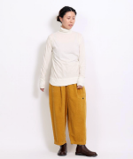 フェザリーコットン天竺　タートルネック長袖