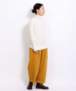 フェザリーコットン天竺　タートルネック長袖