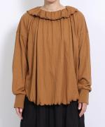 フォールシャーリング天竺 フリル衿プルオーバー